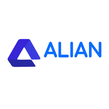 Isotipo y logotipo de Alian Repuestos